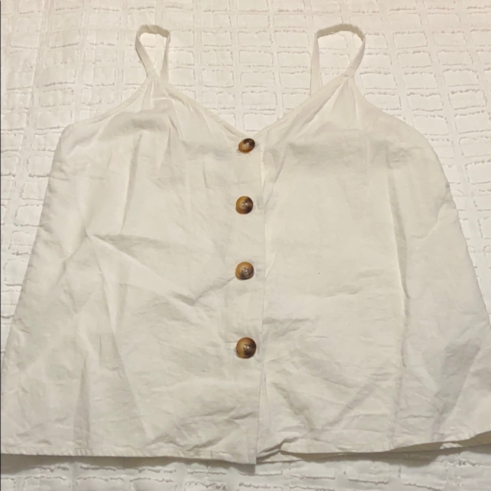 Top shop white button down